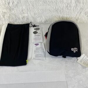 BubbleBum Inflatable Backless Booster Car Seat Black Silver Travel Portable